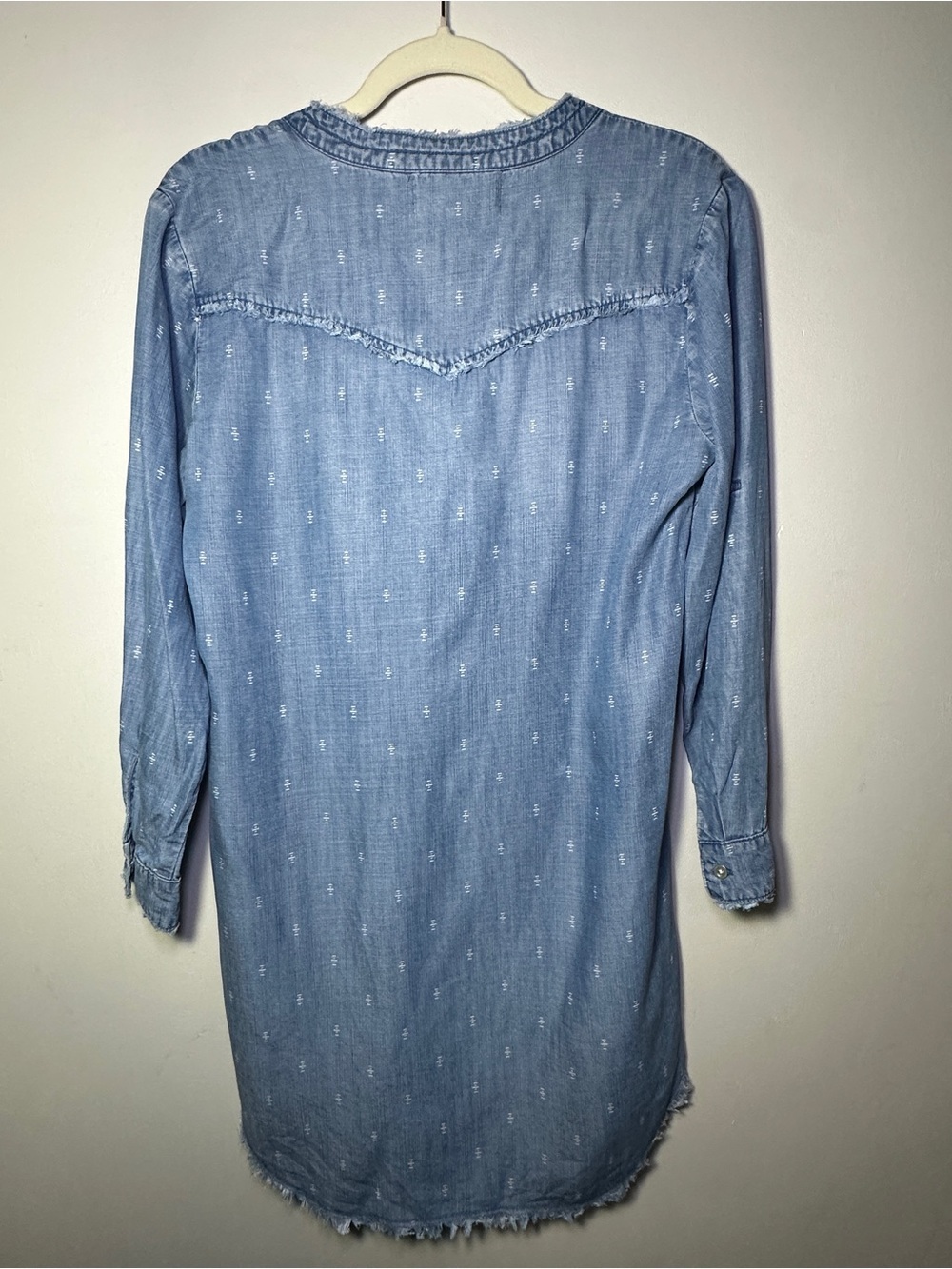 Cloth & Stone MaryLou Chambray Shirt Dress size Small Petite - Picture 10 of 11